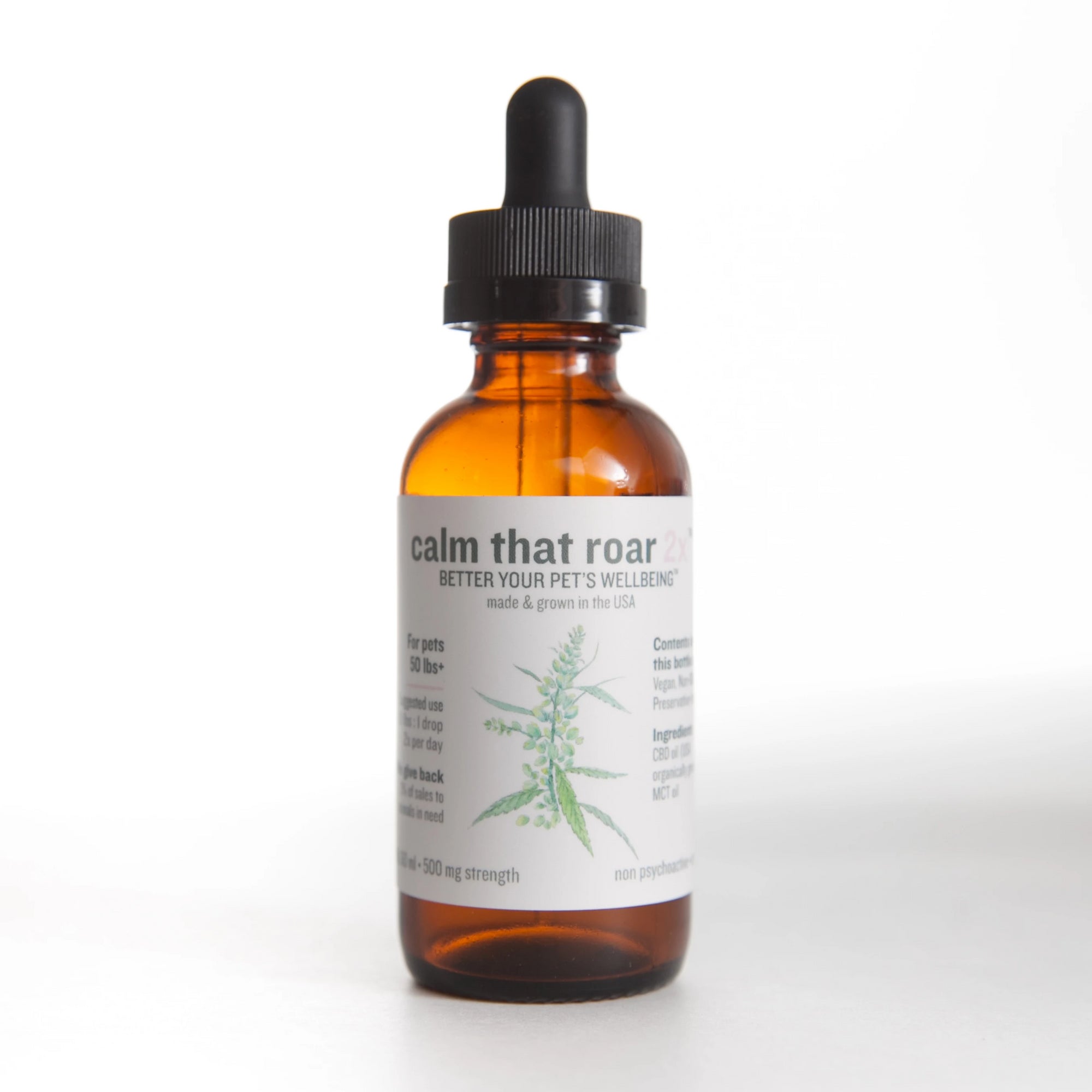 calm that roar 2X 500 mg/ 2 oz